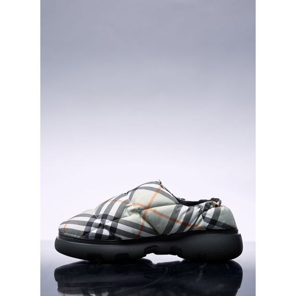 Burberry Men Check Nylon-Blend Pillow Mule - Picture 4 of 7